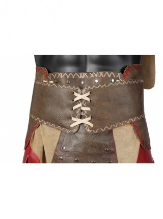 God Of War Ragnarok Kratos Halloween Cosplay Costume Brown Exquisite Clothes Set