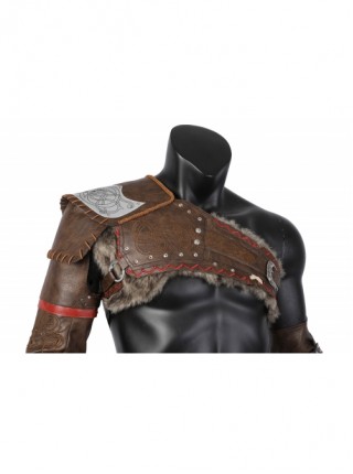 God Of War Ragnarok Kratos Halloween Cosplay Costume Brown Exquisite Clothes Set