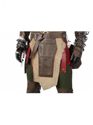 God Of War Ragnarok Kratos Halloween Cosplay Costume Brown Exquisite Clothes Set