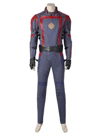 Guardians Of The Galaxy Vol. 3 Star Lord Peter Quill Halloween Cosplay Costume Dark Blue Slim Bodysuit Set Shoes Not Included