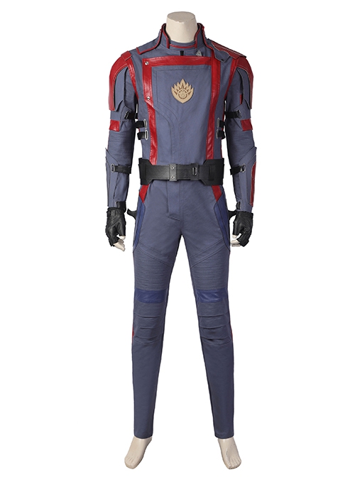 Guardians Of The Galaxy Vol. 3 Star Lord Peter Quill Halloween Cosplay Costume Dark Blue Slim Bodysuit Set Shoes Not Included