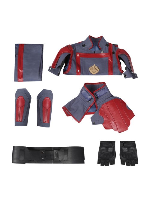 Guardians Of The Galaxy Vol. 3 Star Lord Peter Quill Halloween Cosplay Costume Dark Blue Slim Bodysuit Set Shoes Not Included