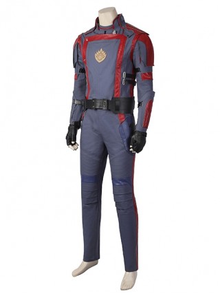 Guardians Of The Galaxy Vol. 3 Star Lord Peter Quill Halloween Cosplay Costume Dark Blue Slim Bodysuit Set Shoes Not Included