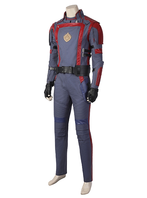 Guardians Of The Galaxy Vol. 3 Star Lord Peter Quill Halloween Cosplay Costume Dark Blue Slim Bodysuit Set Shoes Not Included