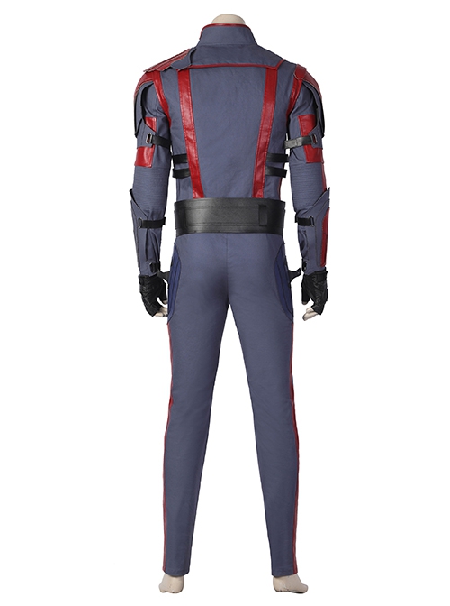 Guardians Of The Galaxy Vol. 3 Star Lord Peter Quill Halloween Cosplay Costume Dark Blue Slim Bodysuit Set Shoes Not Included