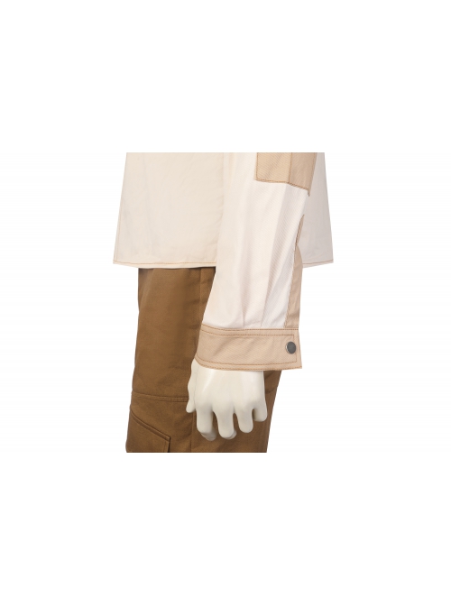 Andor Season 1 Cassian Andor Star Wars Halloween Cosplay Costume Beige Patchwork Shirt Brown Vest Pants Set