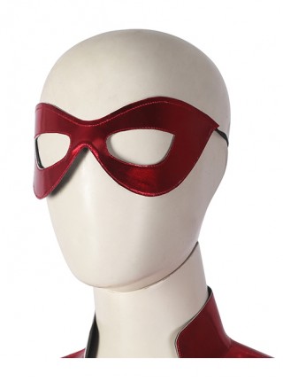 The Boys Season 3 Crimson Countess Halloween Cosplay Costume Red Sexy Slim Bodysuit Cape Blindfold Set Shoes Not Included