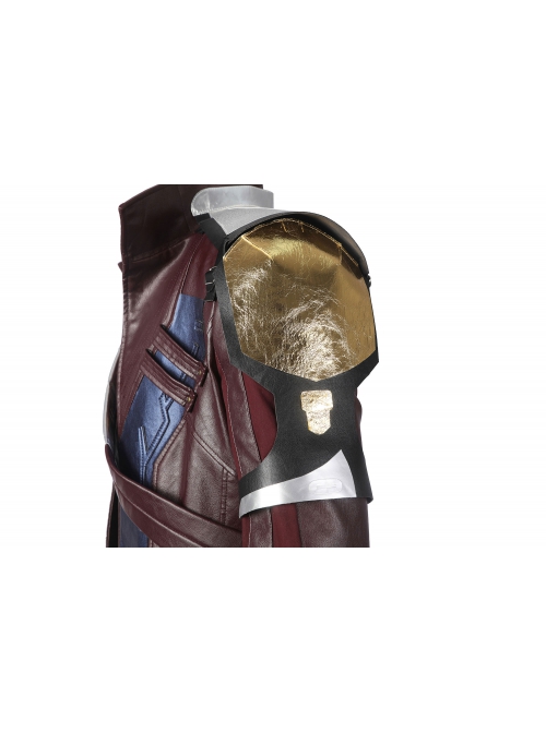Thor 4 Peter Quill Halloween Cosplay Costume Brown Leather Long Coat Set Shoes Not Included