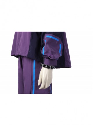 Black Panther Wakanda Forever Shuri Halloween Cosplay Costume Purple Loose Fit Top Pants Bracelet Set