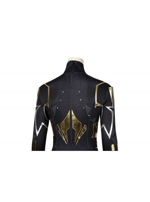 Black Panther Shuri Halloween Cosplay Costume Black Bottom Gold And Silver Color Exquisite Cool Slim Bodysuit