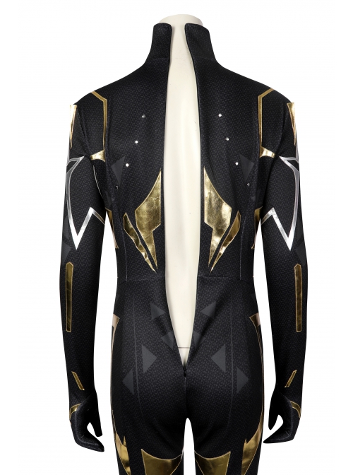 Black Panther Shuri Halloween Cosplay Costume Black Bottom Gold And Silver Color Exquisite Cool Slim Bodysuit