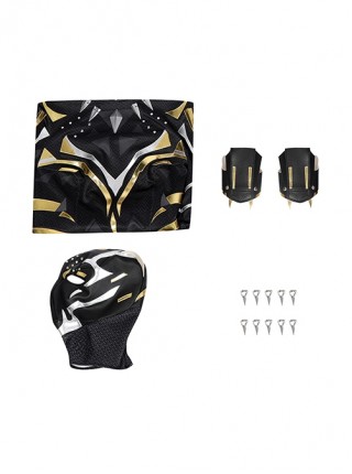 Black Panther Shuri Halloween Cosplay Costume Black Bottom Gold And Silver Color Exquisite Cool Slim Bodysuit