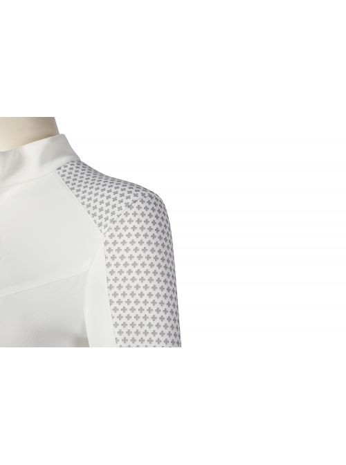 Star Trek Nyota Uhura Halloween Cosplay Costume White Micro Stretch Slim Bodysuit Exquisite Badge Set