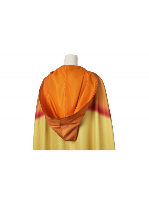 Thor Valkyrie Halloween Cosplay Costume Orange Yellow Gradient Loose One Size Cape