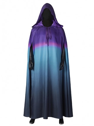 Thor Halloween Cosplay Costume Purple Pink Blue Gradient Loose Fashion Thor Cloak