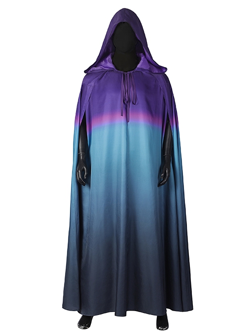 Thor Halloween Cosplay Costume Purple Pink Blue Gradient Loose Fashion Thor Cloak