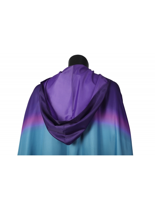 Thor Halloween Cosplay Costume Purple Pink Blue Gradient Loose Fashion Thor Cloak