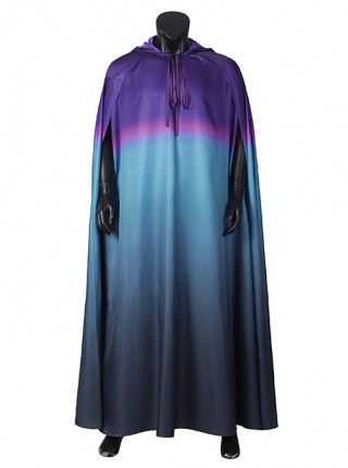 Thor Halloween Cosplay Costume Purple Pink Blue Gradient Loose Fashion Thor Cloak