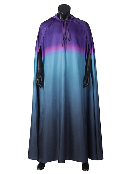 Thor Halloween Cosplay Costume Purple Pink Blue Gradient Loose Fashion Thor Cloak