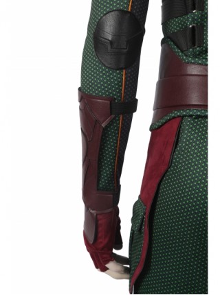 The Boys Season 3 Soldier Boy Halloween Cosplay Costume Dark Green Top Pants Dark Red Gloves Shoe Covers Exquisite Set