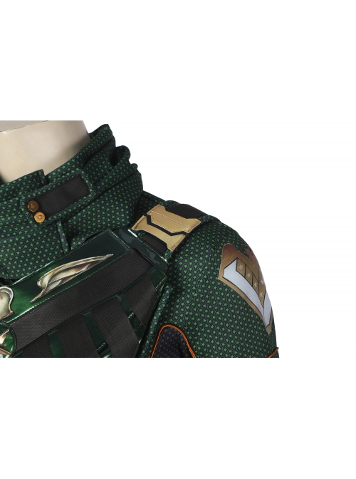 The Boys Season 3 Soldier Boy Halloween Cosplay Costume Dark Green Top Pants Dark Red Gloves Shoe Covers Exquisite Set