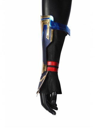 Thor Halloween Cosplay Costume Thor Blue Gold Patchwork Top Black Pants Red Cape Set