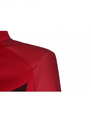 Star Trek Nyota Uhura Halloween Cosplay Costume Red Slim Top And Delicate Badge Two Piece Set