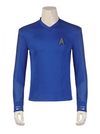 Star Trek Spock Halloween Cosplay Costume Blue Slim Micro Bullet Top Exquisite Badge Set Of Two