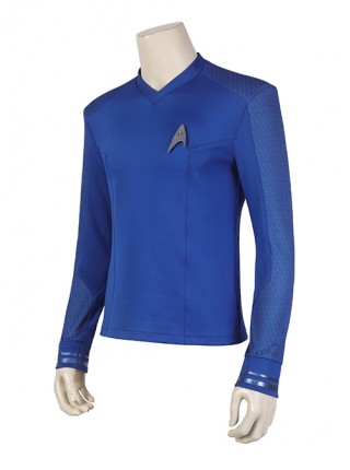 Star Trek Spock Halloween Cosplay Costume Blue Slim Micro Bullet Top Exquisite Badge Set Of Two