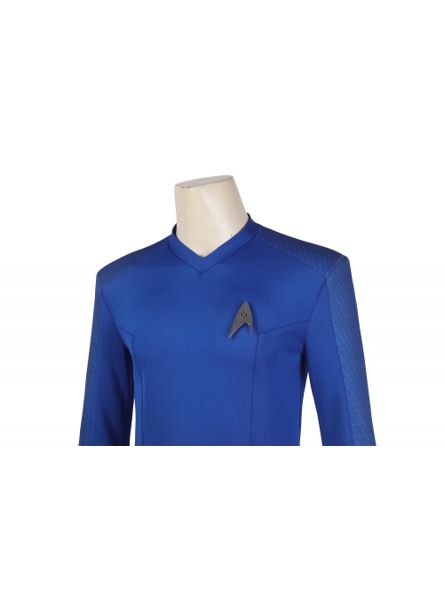 Star Trek Spock Halloween Cosplay Costume Blue Slim Micro Bullet Top Exquisite Badge Set Of Two
