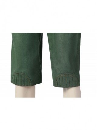 Strange World Ethan Clade Halloween Cosplay Costume Blue Pink Overcoat Green Pants Yellow Delicate Print Scarf Set Does Not Include Shoes