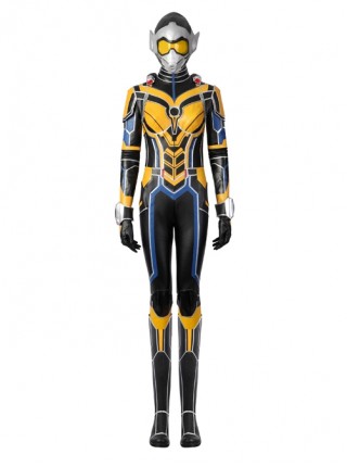 Ant-Man And The Wasp Quantumania Hope Van Dyne Halloween Cosplay Costume Yellow Jumpsuit Set Without Helmet And Shoes