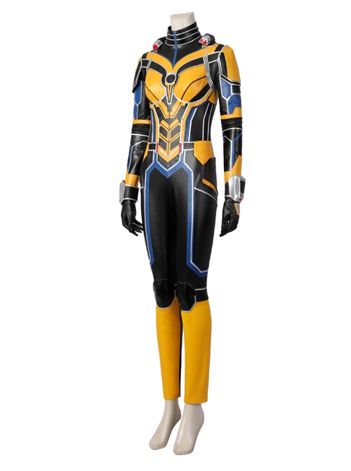 Ant-Man And The Wasp Quantumania Hope Van Dyne Halloween Cosplay Costume Yellow Jumpsuit Set Without Helmet And Shoes