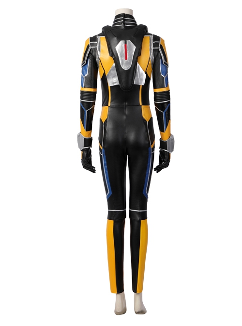 Ant-Man And The Wasp Quantumania Hope Van Dyne Halloween Cosplay Costume Yellow Jumpsuit Set Without Helmet And Shoes