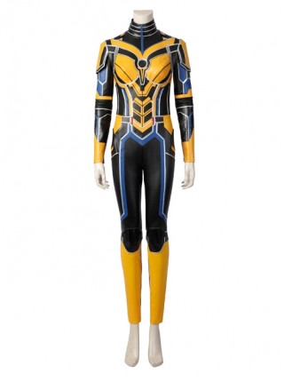 Ant-Man And The Wasp Quantumania Hope Van Dyne Halloween Cosplay Costume Yellow Jumpsuit Set Without Helmet And Shoes