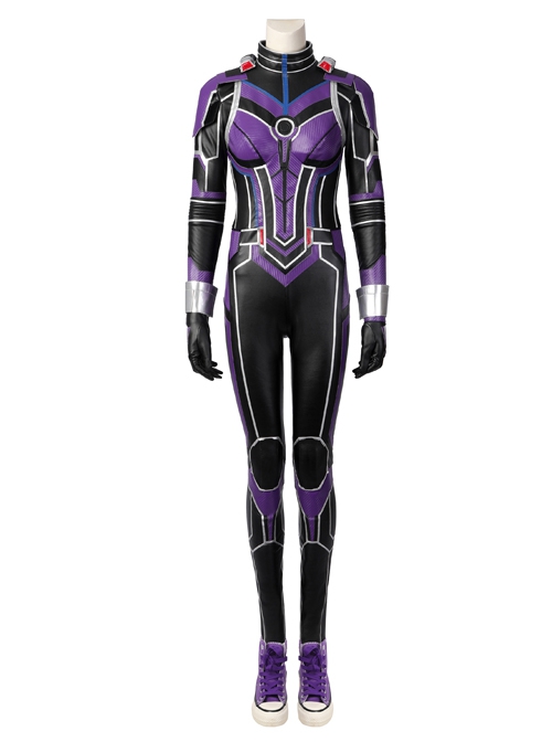 Ant-Man And The Wasp Quantumania Cassie Lang Halloween Cosplay Costume Purple Jumpsuit Set Without Shoes