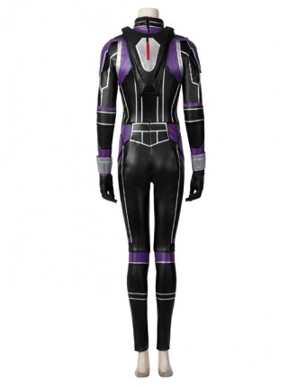 Ant-Man And The Wasp Quantumania Cassie Lang Halloween Cosplay Costume Purple Jumpsuit Set Without Shoes