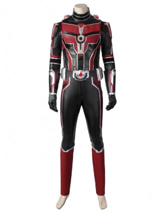 Ant-Man And The Wasp Quantumania Scott Lang Halloween Cosplay Costume Red Jumpsuit Set Without Helmet And Shoes