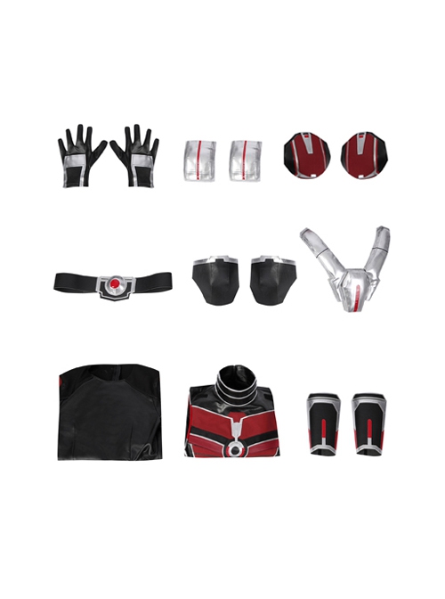 Ant-Man And The Wasp Quantumania Scott Lang Halloween Cosplay Costume Red Jumpsuit Set Without Helmet And Shoes