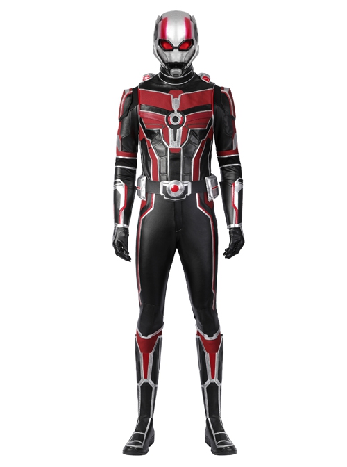 Ant-Man And The Wasp Quantumania Scott Lang Halloween Cosplay Costume Red Jumpsuit Set Without Helmet And Shoes