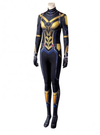 Ant-Man And The Wasp Quantumania Hope Van Dyne Halloween Cosplay Costume Yellow Jumpsuit