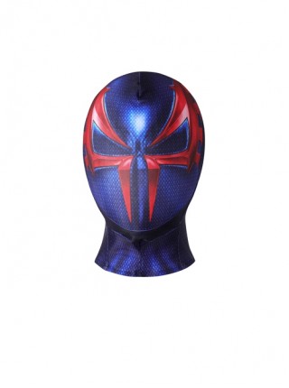 Game Spider-Man 2099 Miguel O'Hara Halloween Cosplay Costume Blue Jumpsuit Set