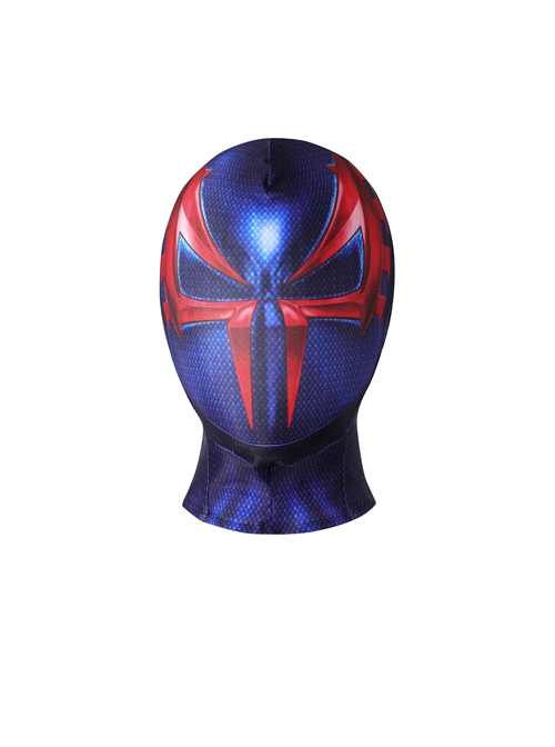 Game Spider-Man 2099 Miguel O'Hara Halloween Cosplay Costume Blue Jumpsuit Set