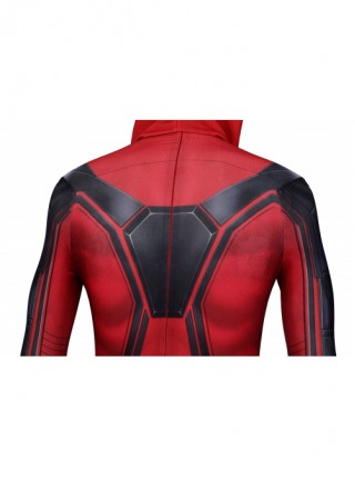 PS5 Game Spider-Man Miles Morales Halloween Cosplay Costume Red Jumpsuit Set