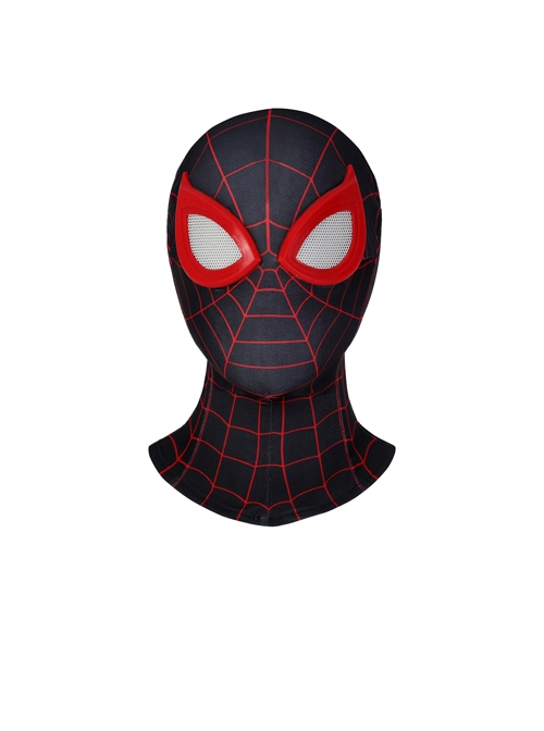 PS5 Game Spider-Man Miles Morales Halloween Cosplay Costume Red Jumpsuit Set