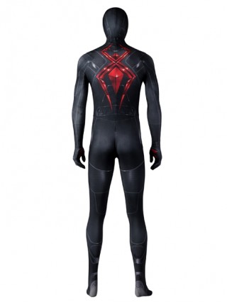 Game Spider-Man Peter Parker Halloween Cosplay Costume Black Jumpsuit Set