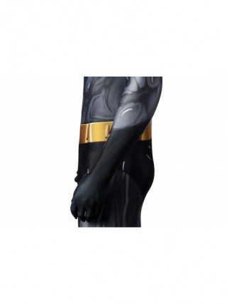 Batman The Animated Series Season 1 Bruce Wayne Halloween Cosplay Costume Black Cloak Black Jumpsuit Set