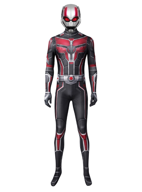 Ant-Man And The Wasp Quantumania Scott Lang Halloween Cosplay Costume Red Jumpsuit Set