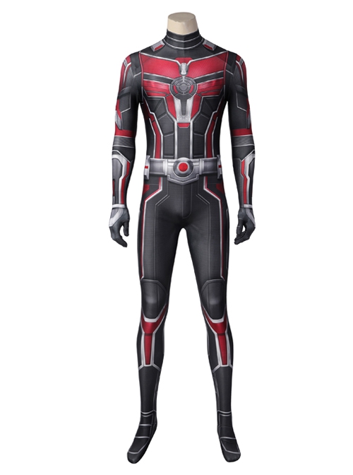 Ant-Man And The Wasp Quantumania Scott Lang Halloween Cosplay Costume Red Jumpsuit Set