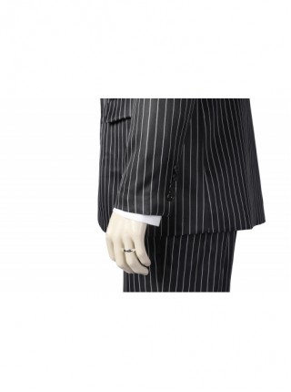Wednesday Addams Gomez Addams 2022 Version Halloween Cosplay Costume Black Striped Suit Set